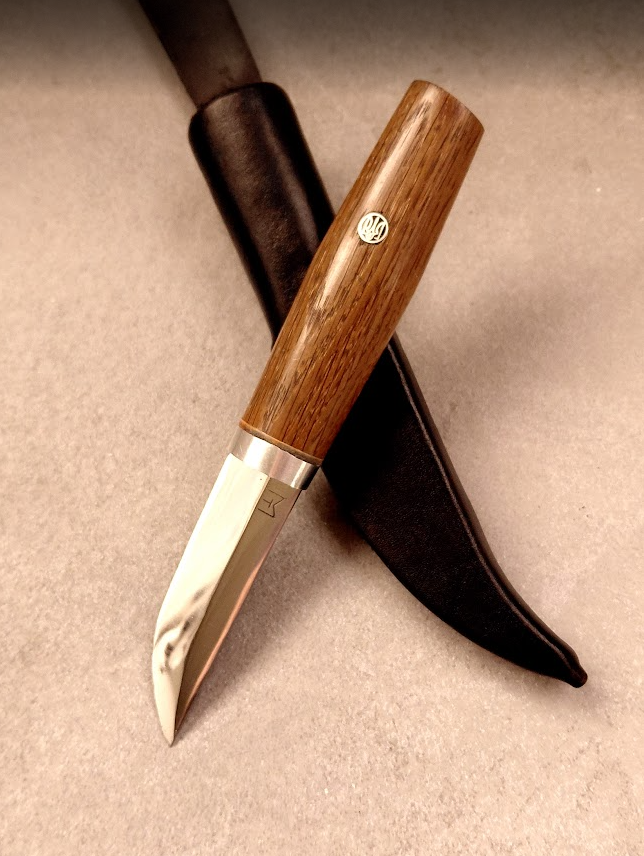 Handcrafted Finnish Puukko Forged from Reclaimed Armor Steel